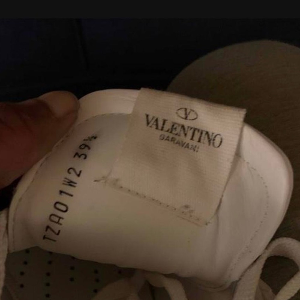 Valentino rock stud white sneakers